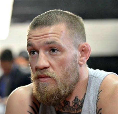 conor mcgregor buzz cut.